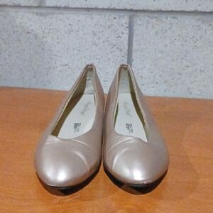 Amgel Steps Goldish Pink Flats Womens Size 14W (B5)